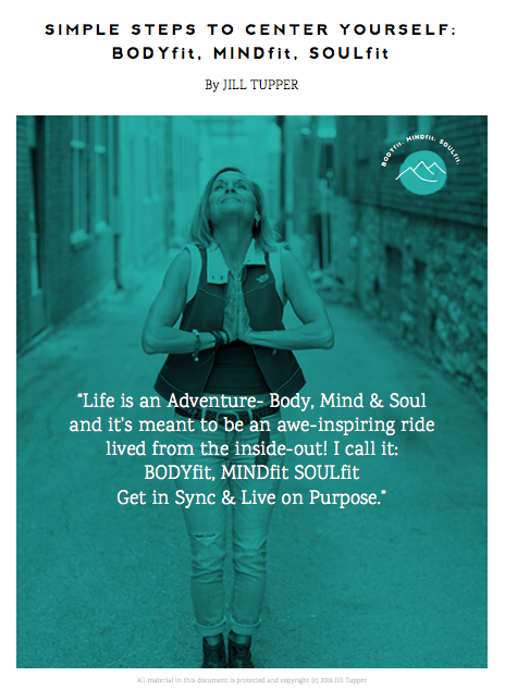 Front cover of PDF for Simple Steps to Center Yourself: Bodyfit, Mindfit and Soulfit